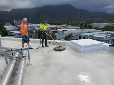 Commercial Roof Pressure Wash